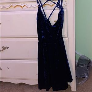 navy blue cocktail dress